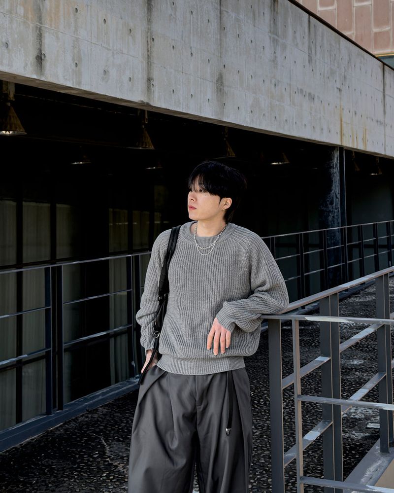 Hild Panel Cropped Hachi Knit