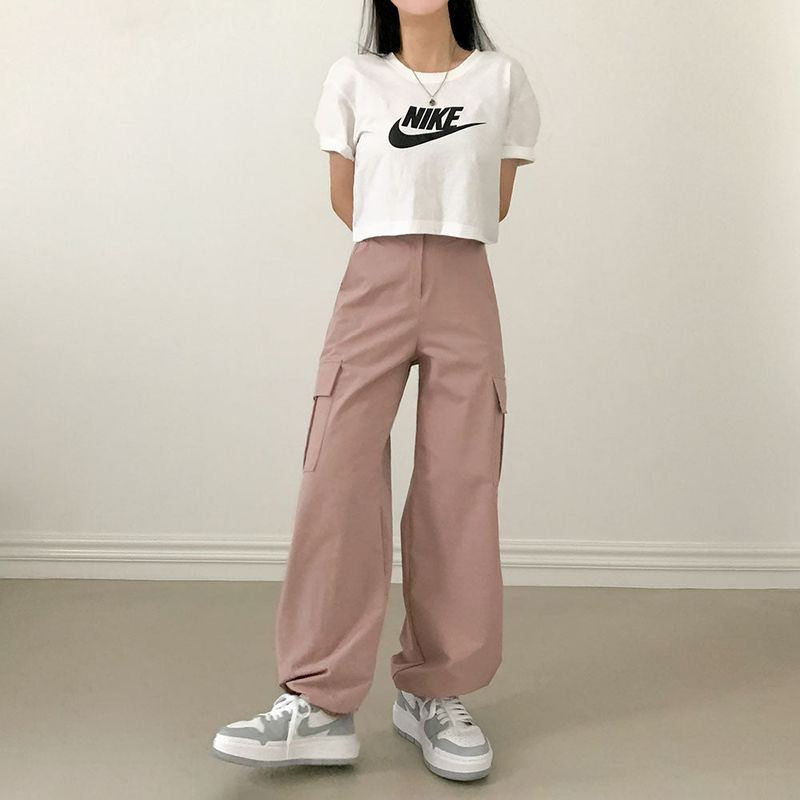 [Bellide made/short, long] Urban two-way string cargo pants