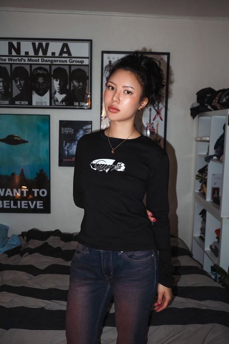SADE LONGSLEEVE T-SHIRTS BLACK