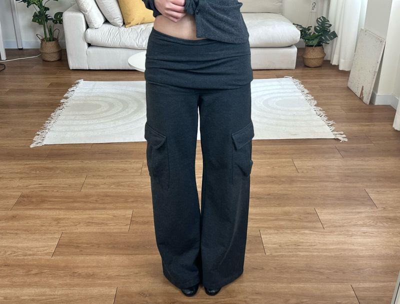 banding shirred cargo pants