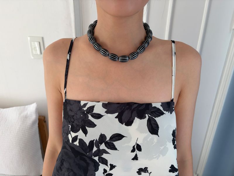 ERR（イアルアル）の「stripe beads necklace（Accessories）」