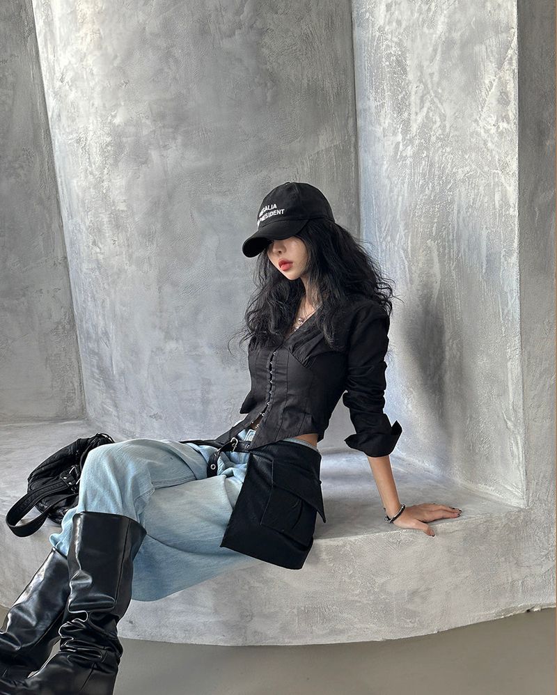 Delight-J（ディライトジェイ）の「a corset hook shirt（Tops）」