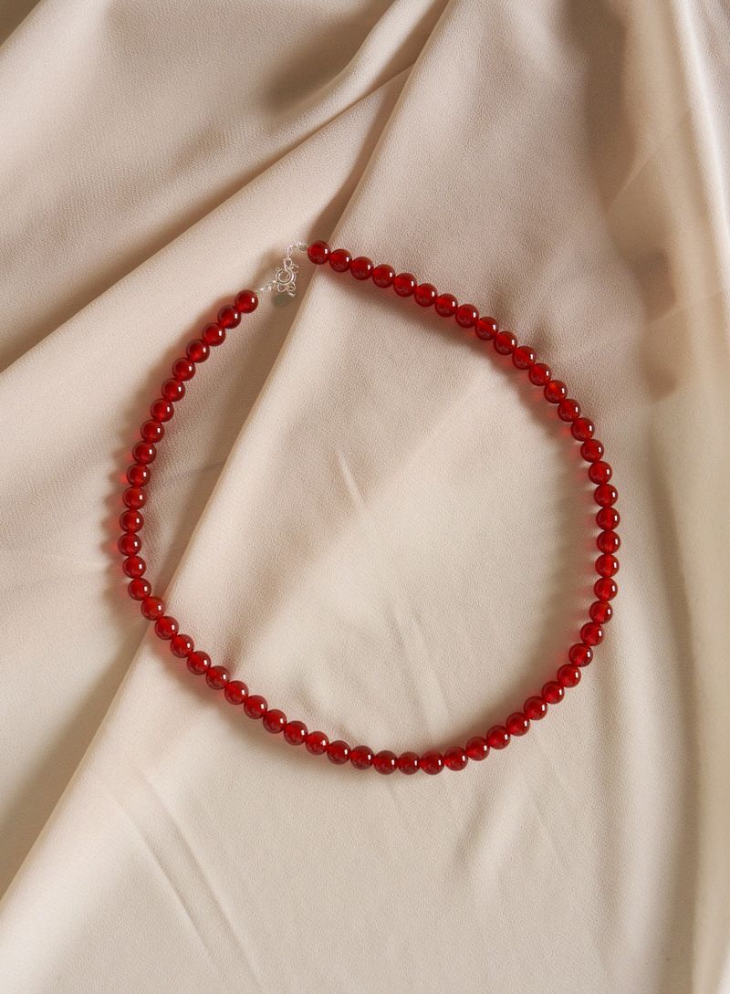 red onyx necklace