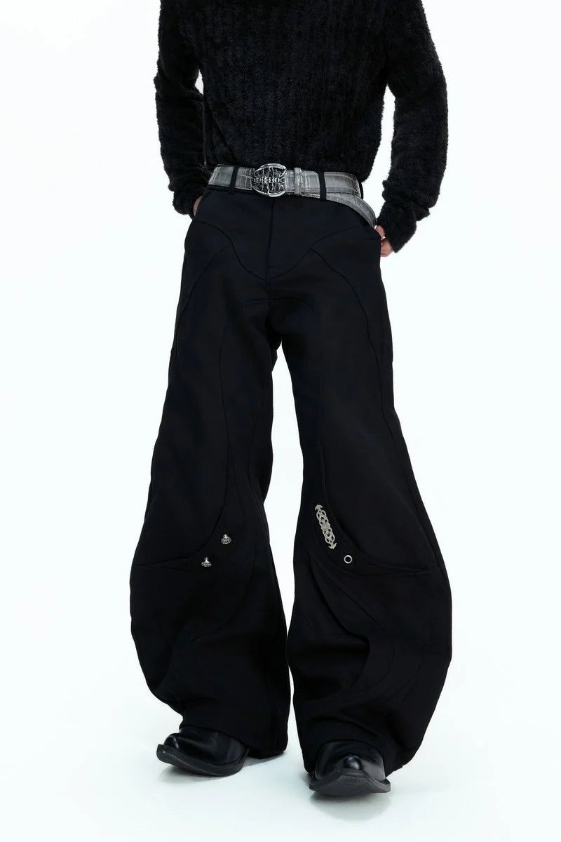 Washed Canvas Panel Blade Pants