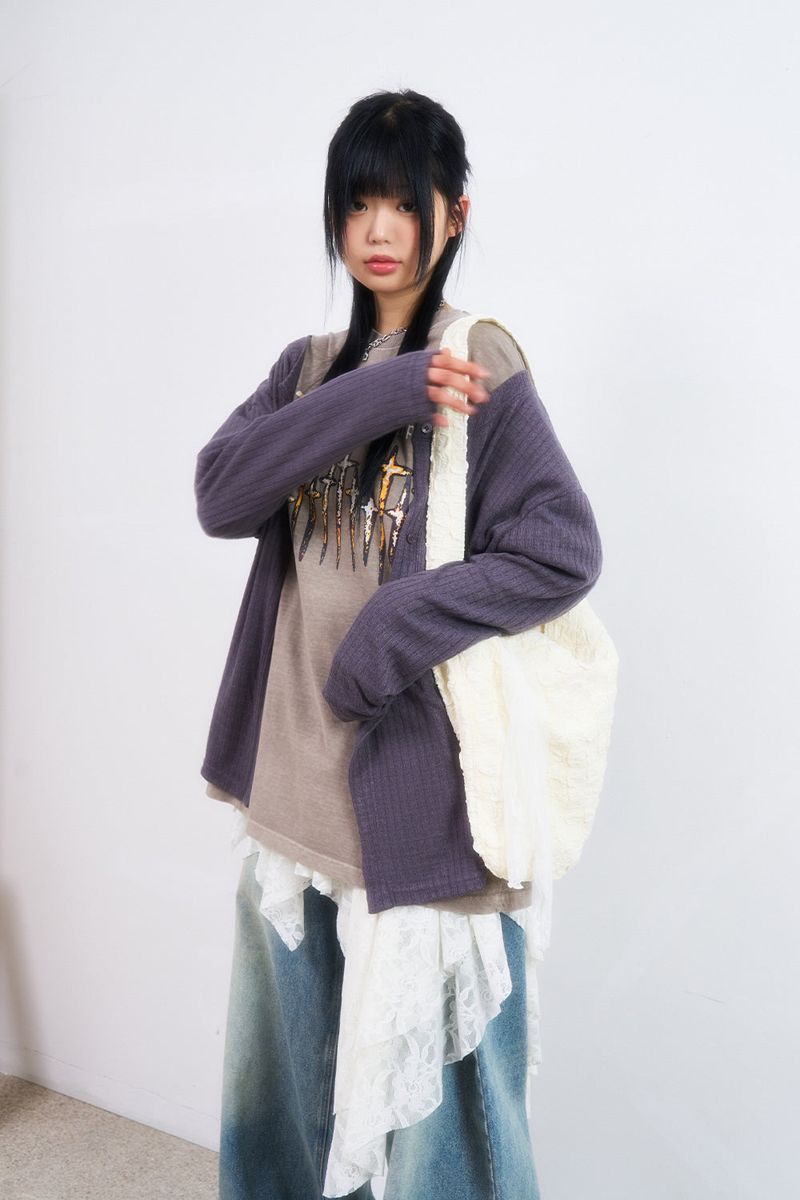 Raucohouse（ラウコハウス）の「Muto loose two-way cardigan（Tops）」