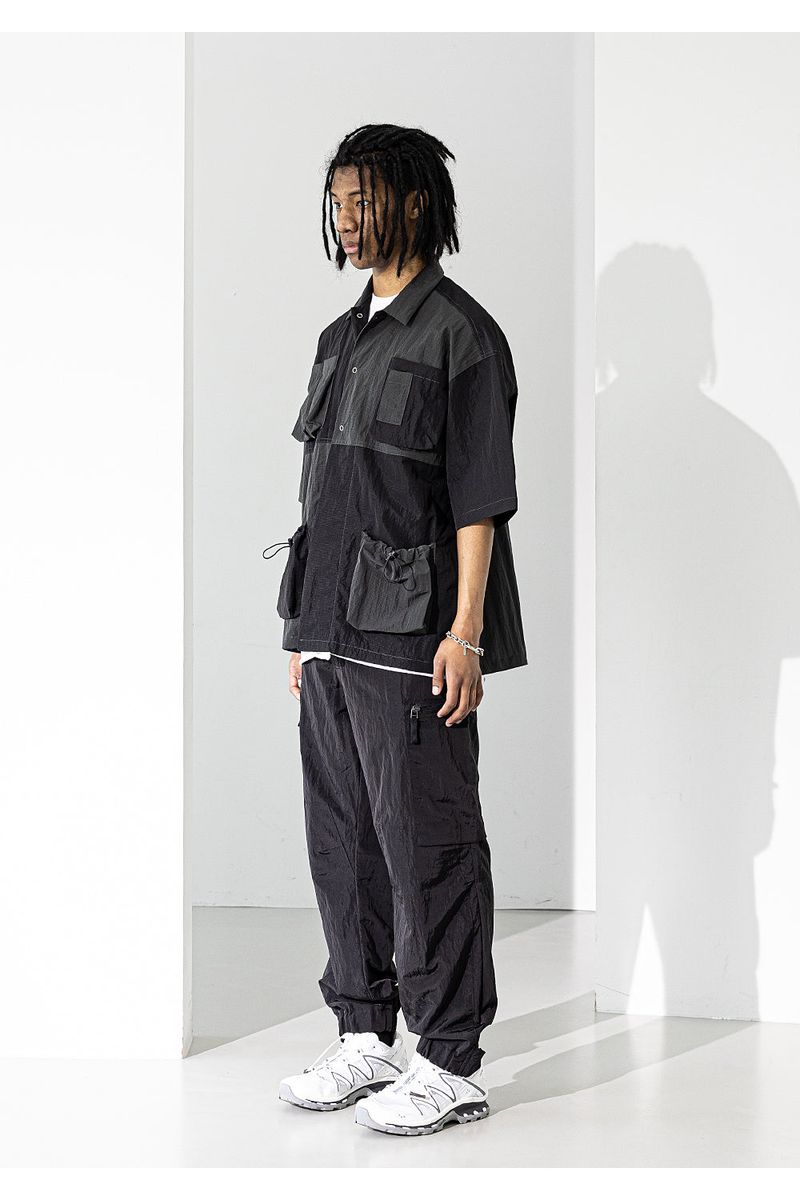 LIPSTACK POCKET OVERSIZED SHORT SHIRTS