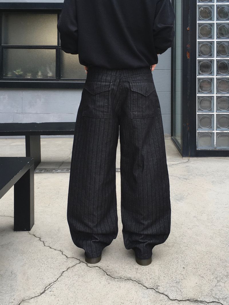 Luta Herringbone Semi-Stripe Denim Pants 2C