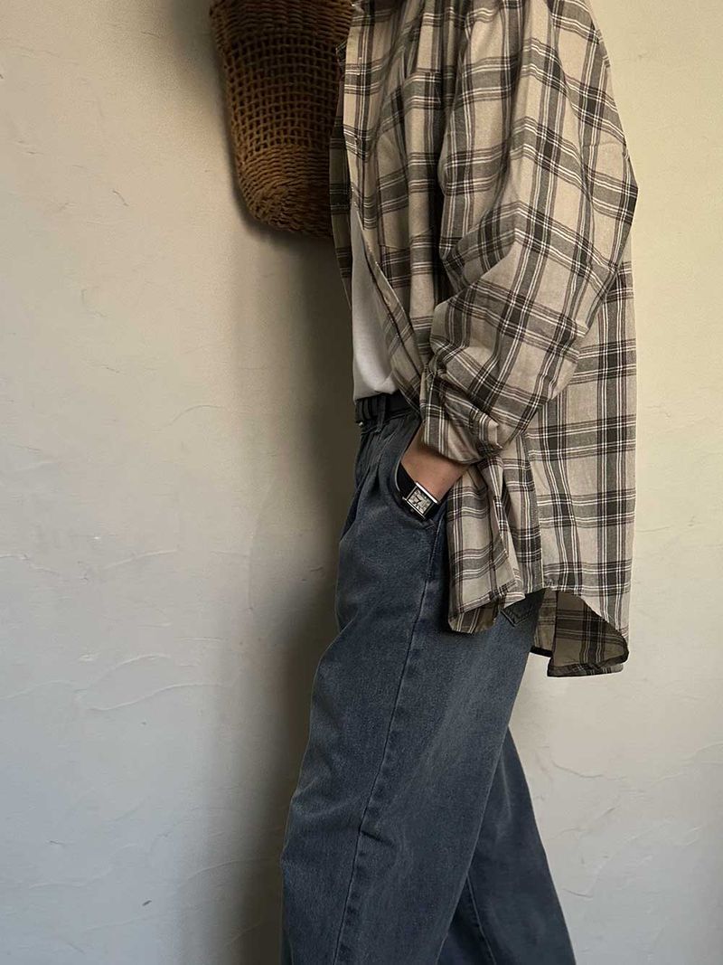 ASCLO Smart Spring Check Shirt (3color)