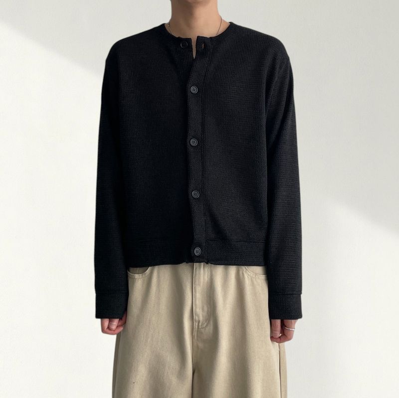 Uts snap knit round cardigan