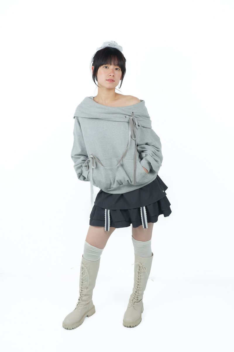 gater tiered skirt(gray)