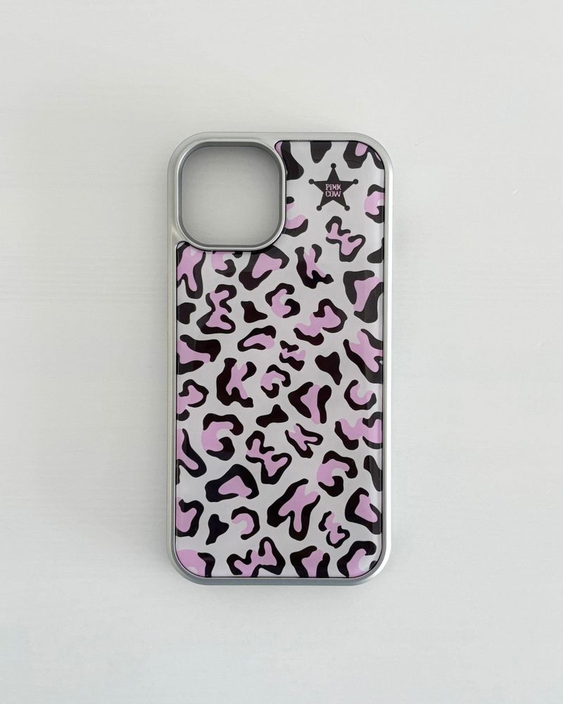 【MADE】 PKCW leopard phonecase (baby-pink)