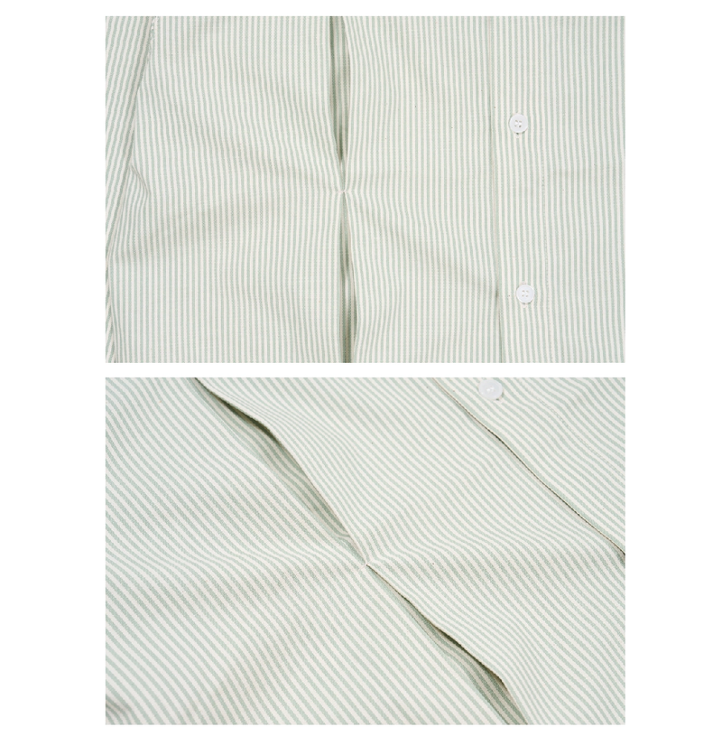 STRIPE CROP SHIRT_GREEN