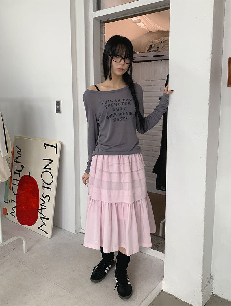 MILKY FRILL SKIRT (3C)