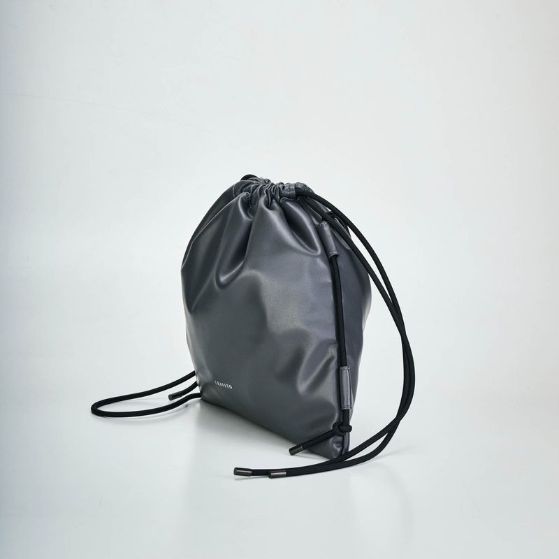 Recycled ECO Leather Drawstring Bag