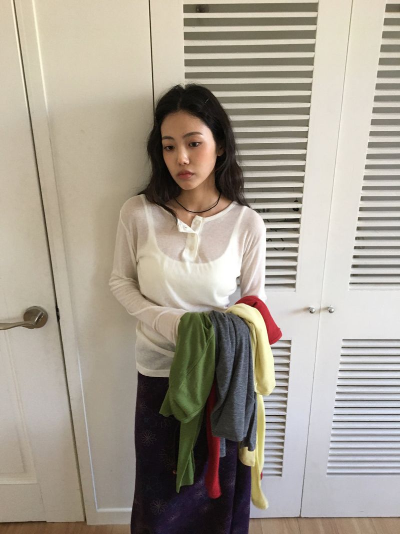 [MD's Pick]Button Long Sleeve (7 Colors)