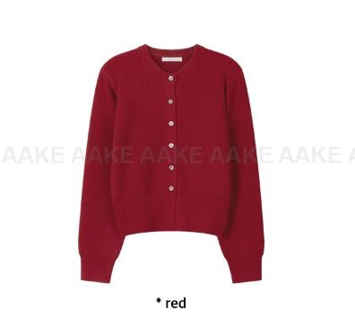 ESSENTIAL ROUND KNIT CARDIGAN