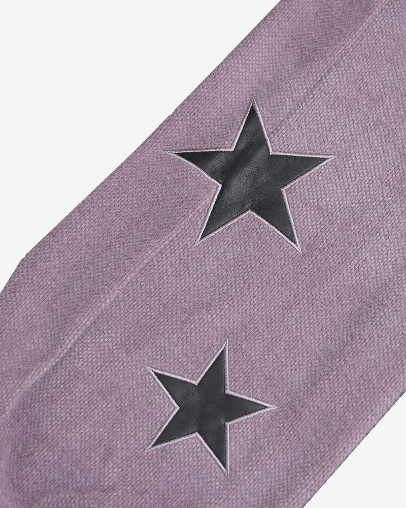 STAR patched pants / grape