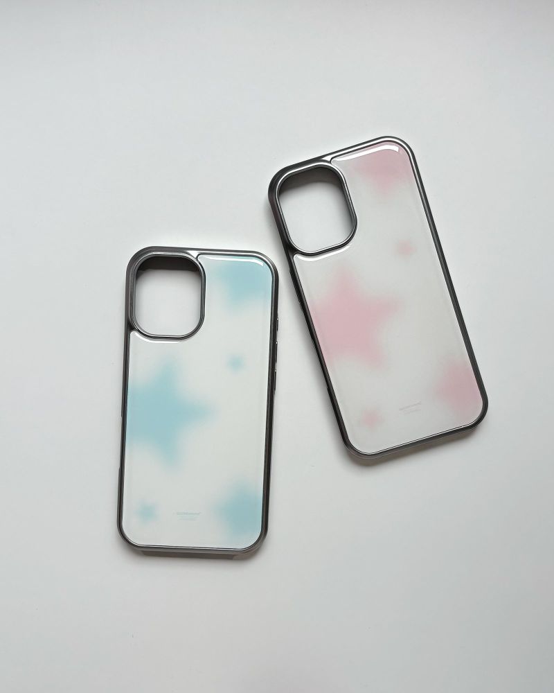 【MADE】 blur star epoxy case (pink)