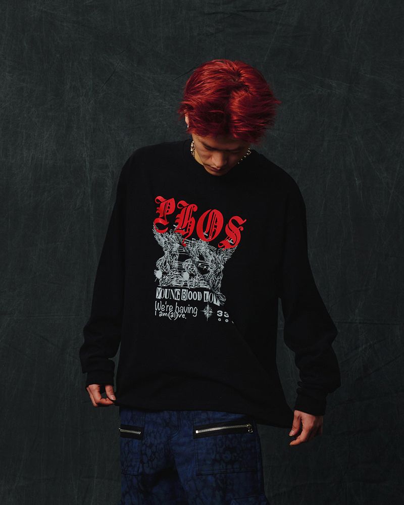 Hazzard002 Michael long sleeved/Black