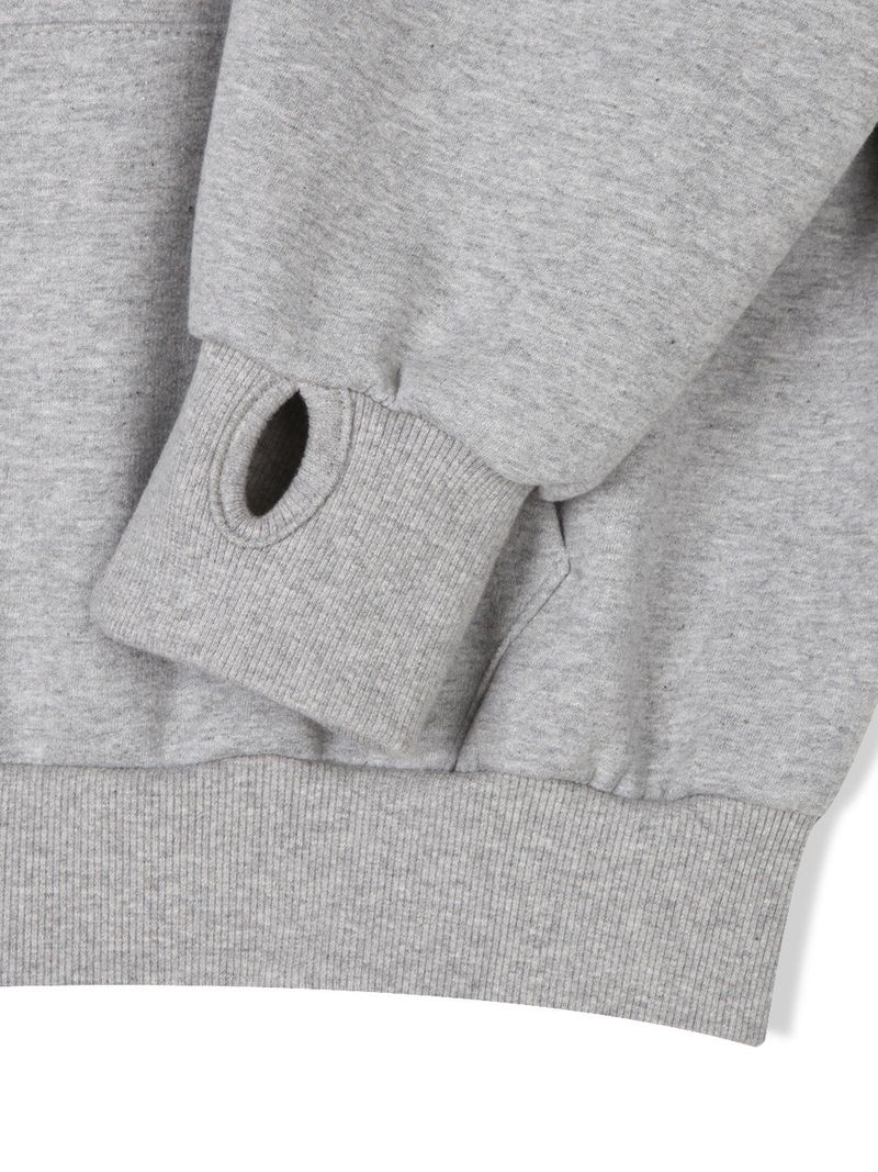 double-button hooded zip-up hoodie (2colors)