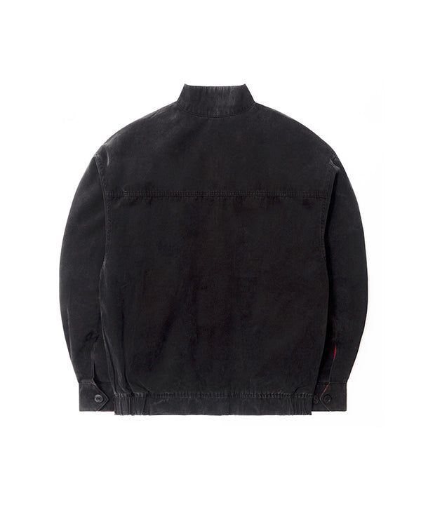 MF Washed Oxford Harrington Jacket (Black)