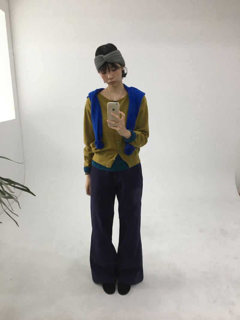Tri-semi bootcut pants (3color)