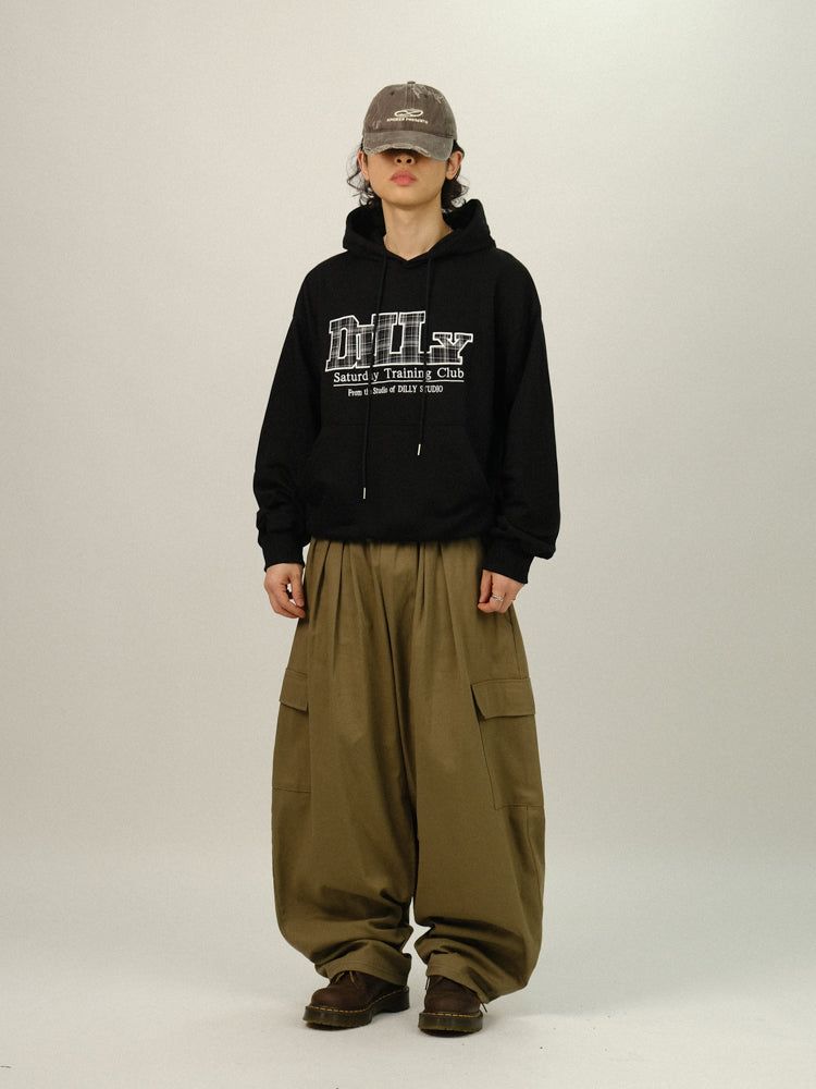 LILY Check Patch Hoody T-shirt