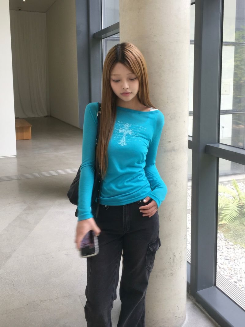 RITCORE（リットコア）の「Saint Cross Lettering Long-Sleeve (4C)（Tops）」