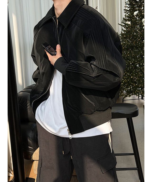[HEAVY OUTER] Glossy padded ma-1 jumper(3color)