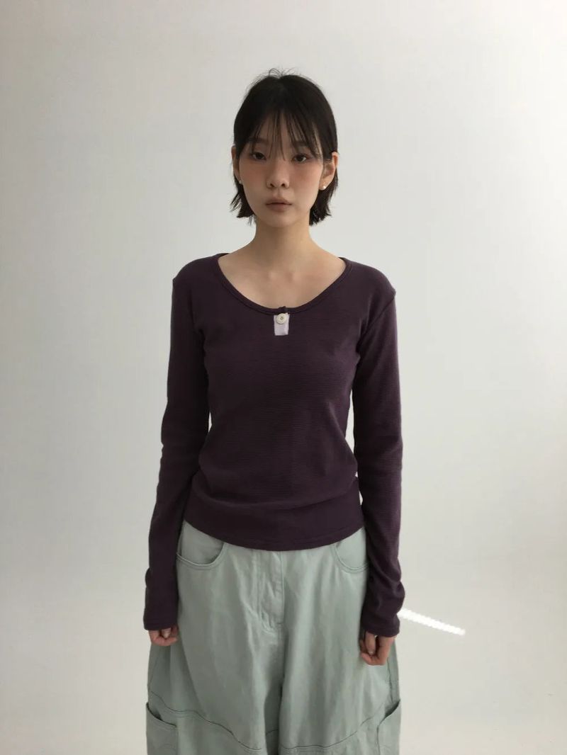 DUGGY（ダギー）の「Chillin One-Button Long Sleeve (4color)（Tops）」