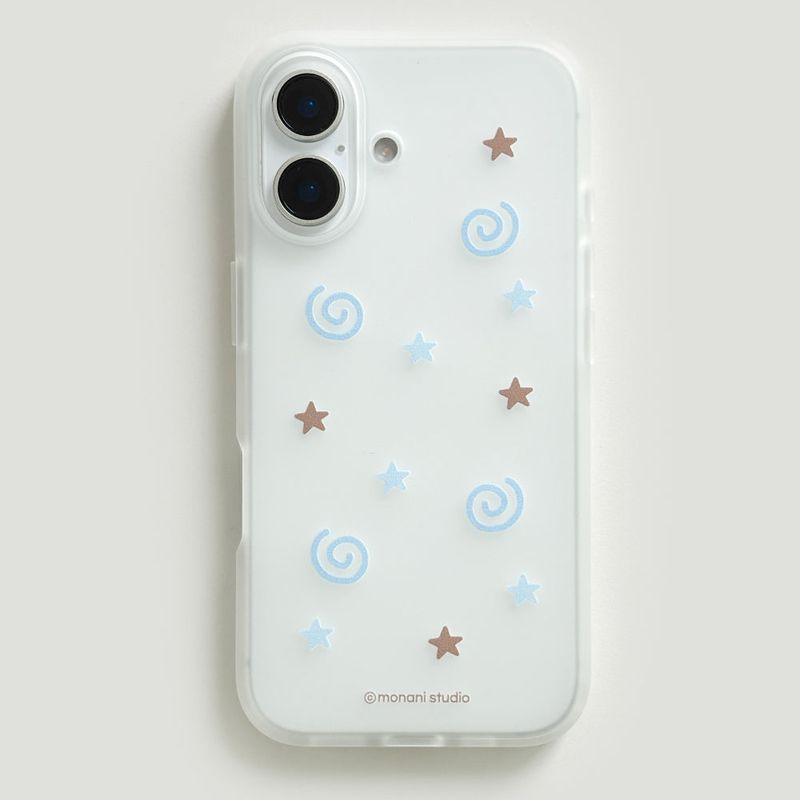 [Jelly] Choco ring Phone case(Blue) (only case)