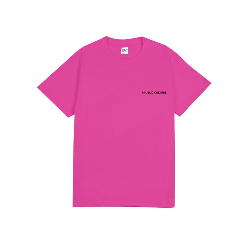 Crack Tee - Neon Pink