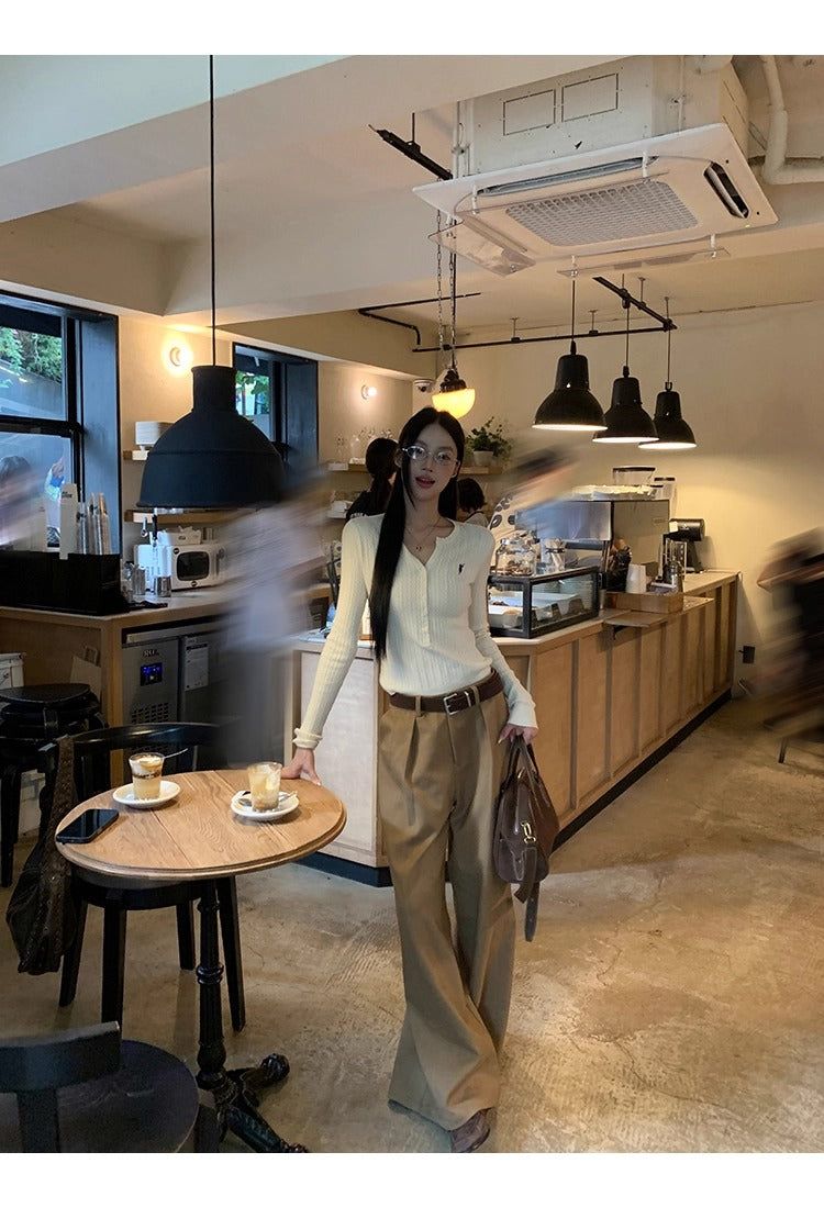 Super Pintuck Wide Cotton Pants