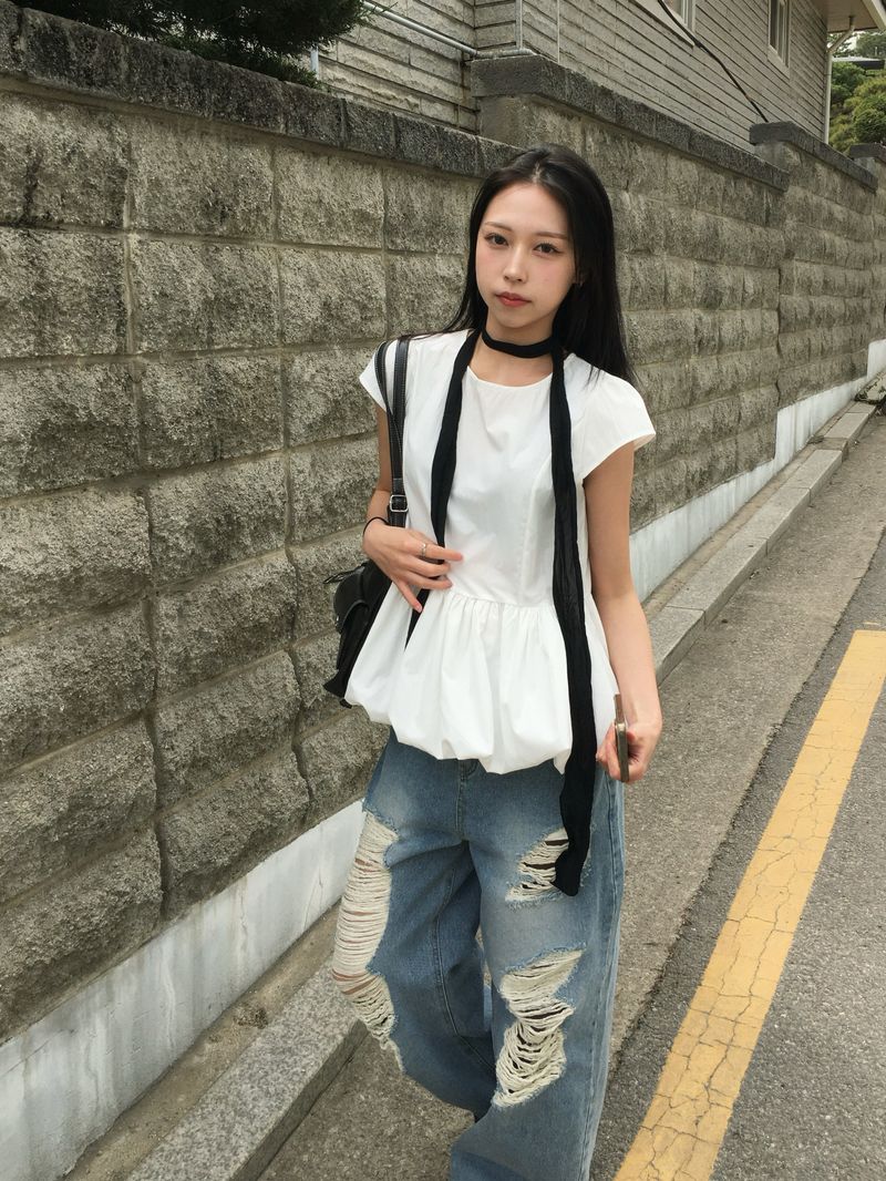 Pico Distressed Wide Denim (2c)