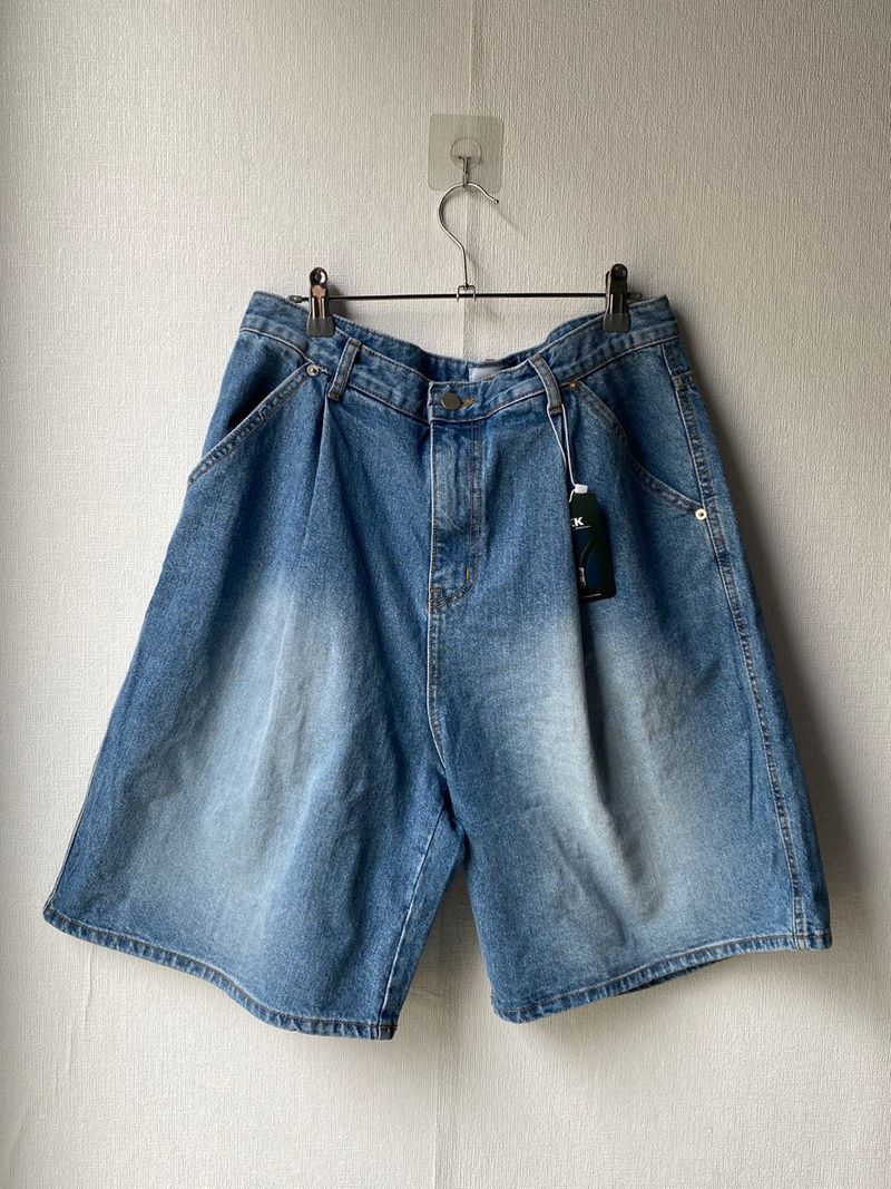 Zino Washed Denim Bermuda Pants 2C