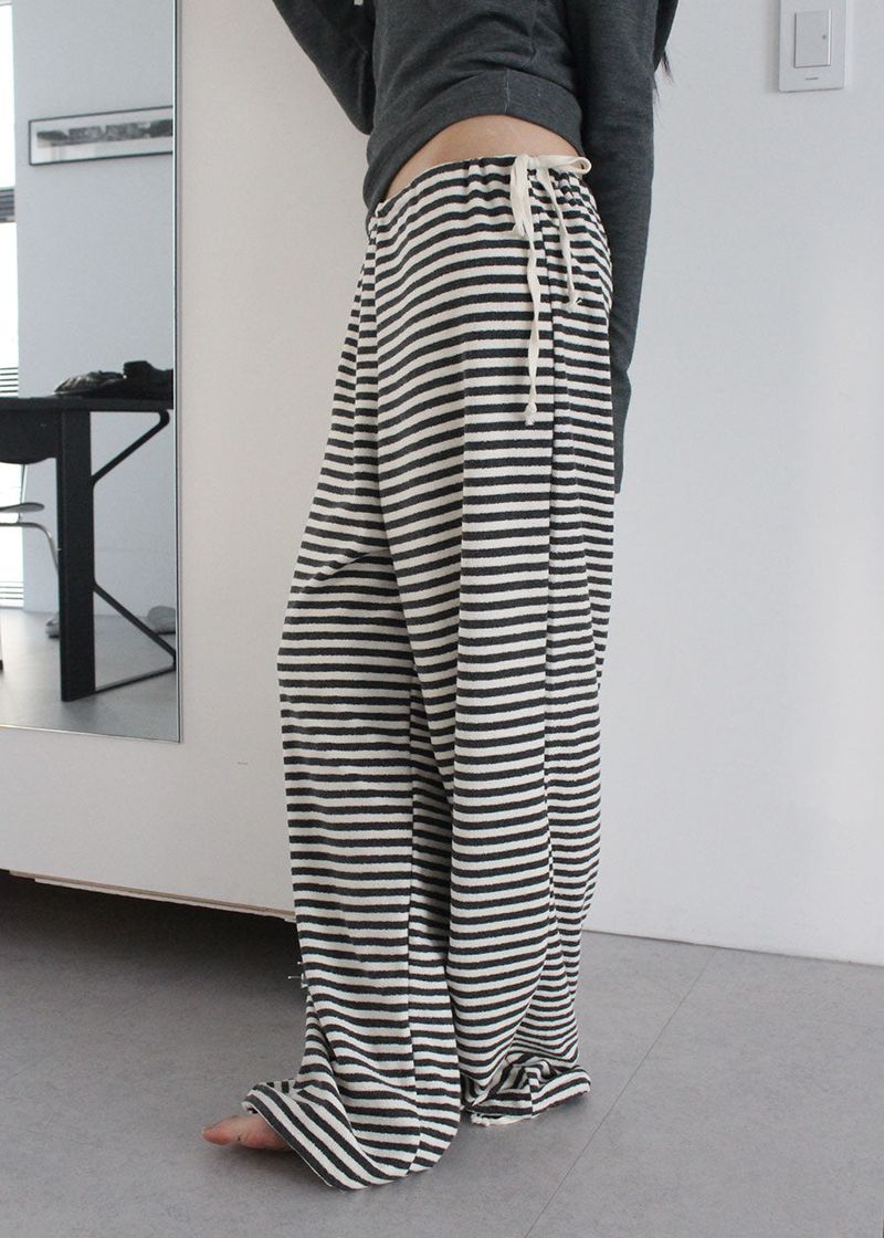 TERRY STRIPE PANTS