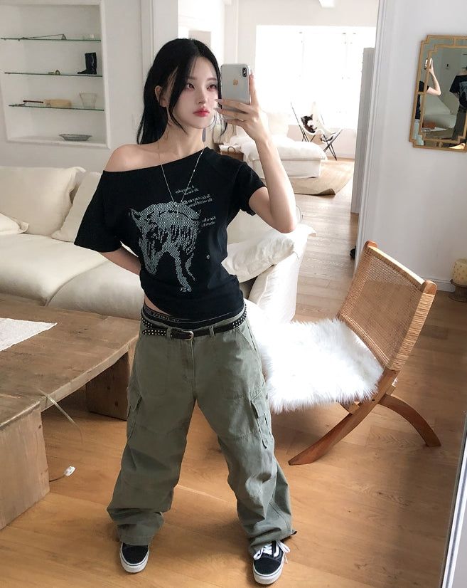 Feud Dyed Washed Cargo Pants