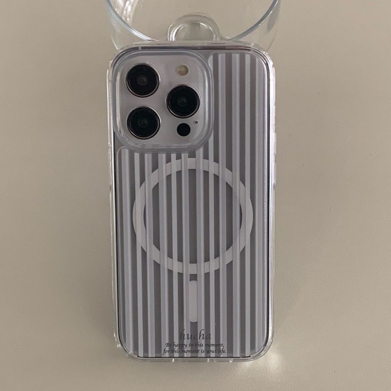 hucha（ウチャ）の「stripe jell hard case(mag safe)（Smartphone Accessories）」