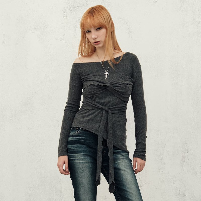 MIDNIGHT MOVE（ミッドナイトムーブ）の「tw t (grey)（Tops）」