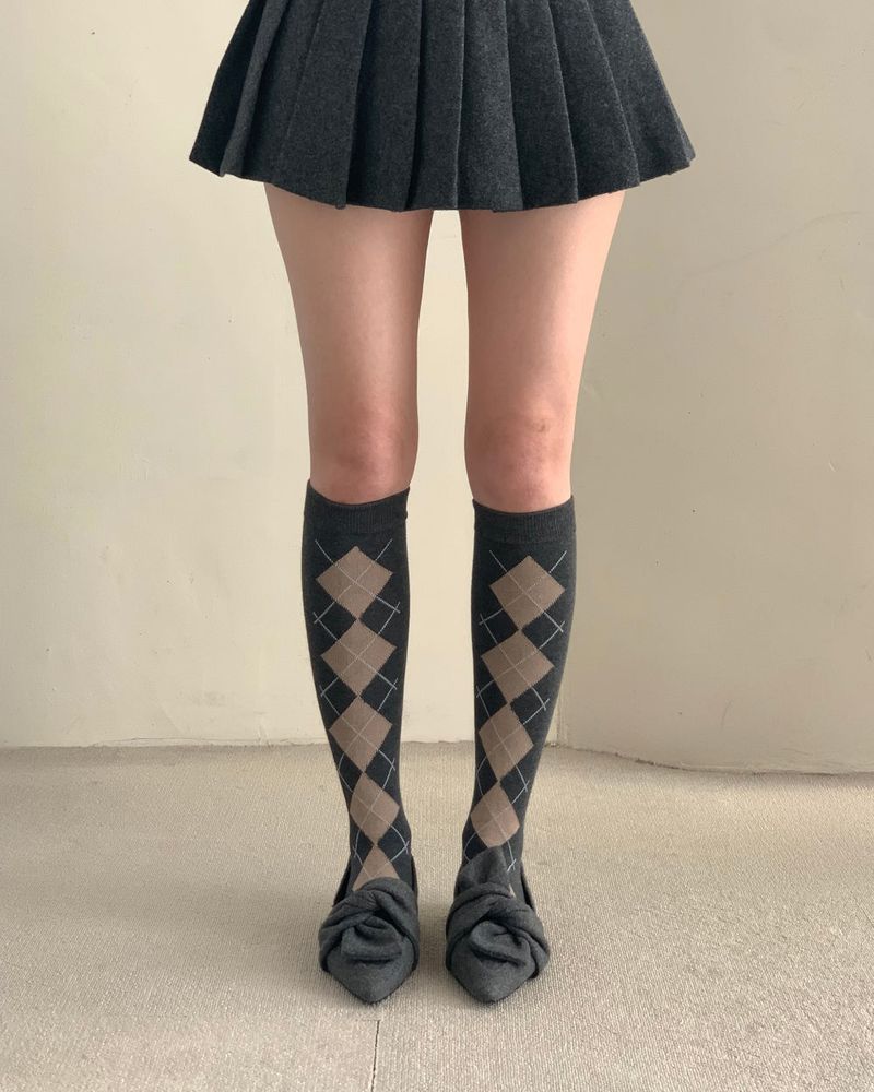 cloudemotion(クラウドエモーション)の「french argyle long knee socks(Fashion Accessories)」