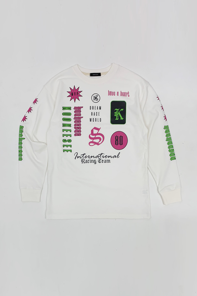 KOOKEESEE Racing tee (Ivory)