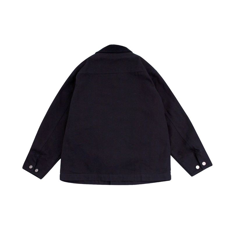 WIDE POCKET WORK JACKET (UNISEX)_SYF3JK01BK