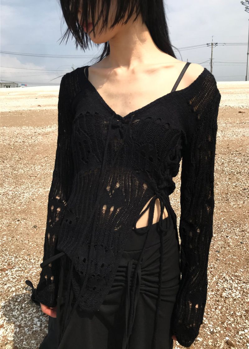  CROCHET RIBBON KNIT