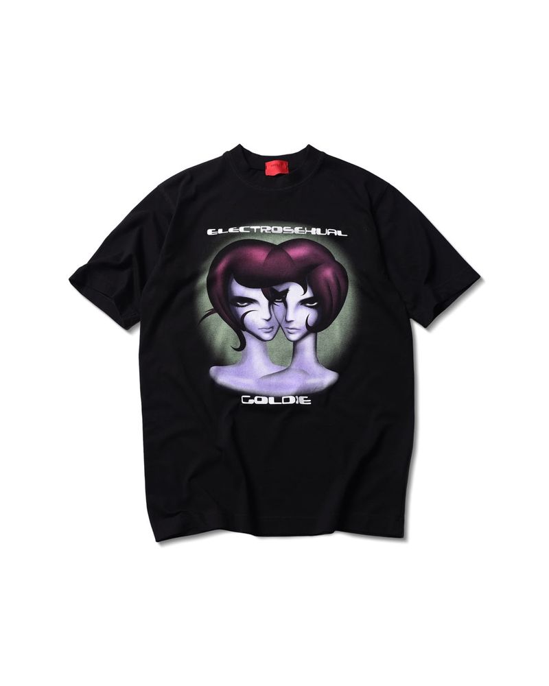 Goldie（ゴルディ）の「ELECTRO TWIN BLACK TSHIRT（Tops）」