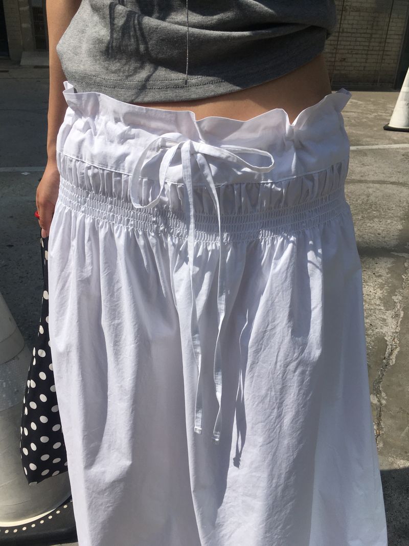 Rose Shirring Skirt