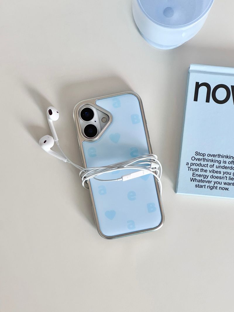 ABOE（アビオエ）の「NEW LOGO Twin Blue Silver Epoxy Case（Smartphone Accessories）」