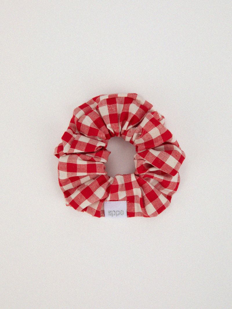 【MADE】Daily gingham check scurnch [RED, BLACK, PLUM]