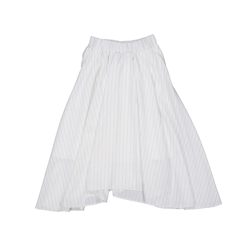 Stripe Tie Skirt (white)