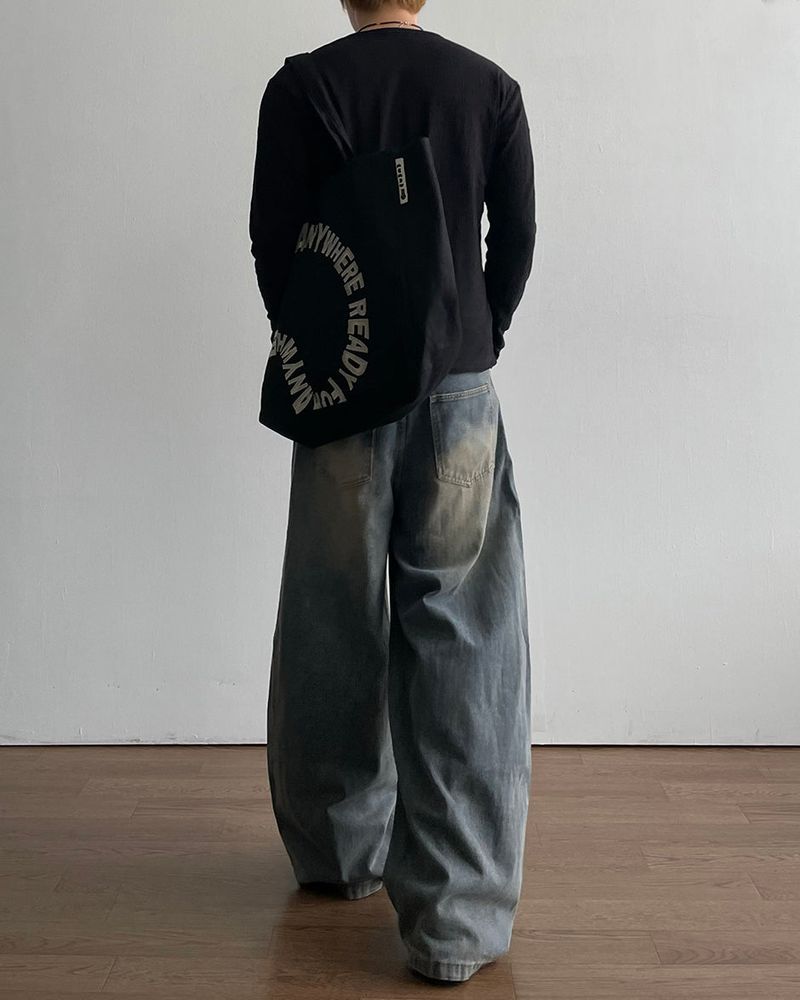 Pochi Slub Henely Neck Long Sleeve T