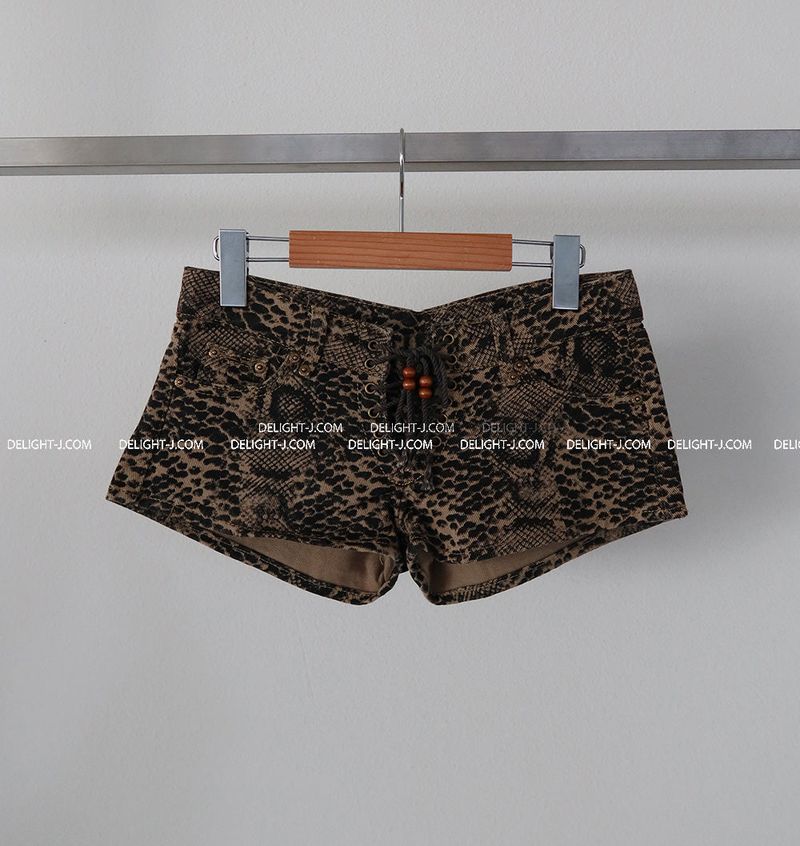 Snake Skin Micro Shorts